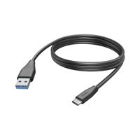 Hama USB-laadkabel USB 2.0 USB-A stekker, USB-C stekker 3.00 m Zwart 00201597