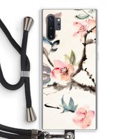 Japanse bloemen: Samsung Galaxy Note 10 Plus Transparant Hoesje met koord