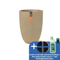 Vaas elegant smooth d34h46cm beige