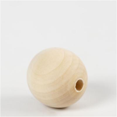 Creativ Company Houten kraal, d 30 mm, gatgrootte 5 mm, 4 stuk/ 1 doos