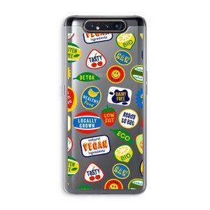 Fruitsticker: Samsung Galaxy A80 Transparant Hoesje