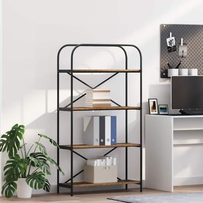 Boekenkast Oud hout 80 x 30 x 146 cm Bewerkt hout