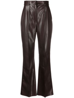 Nanushka pantalon Leena en cuir artificiel - Marron