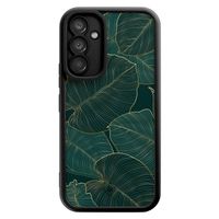 Samsung Galaxy A54 zwarte case - Monstera leaves - thumbnail