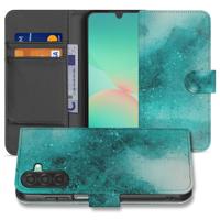 Samsung Galaxy A17 | Bookcase | Hoesje Painting Blue Met 3 Pasjes