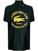 Lacoste logo-print cotton-blend polo shirt - Vert - thumbnail