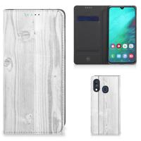 Samsung Galaxy A40 Book | Wallet Case | White Wood