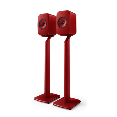 KEF Combi Deal S1 Stand + LSX II Wireless Stereo Speakers - Rood