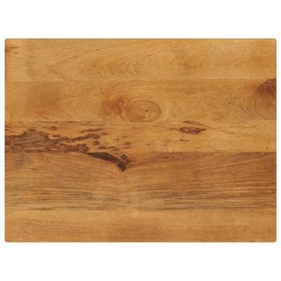 Tafelblad rechthoekig 80x60x3,8 cm massief mangohout
