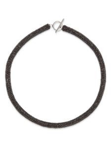 Brunello Cucinelli collier ras du cou à micro-perles - Argent