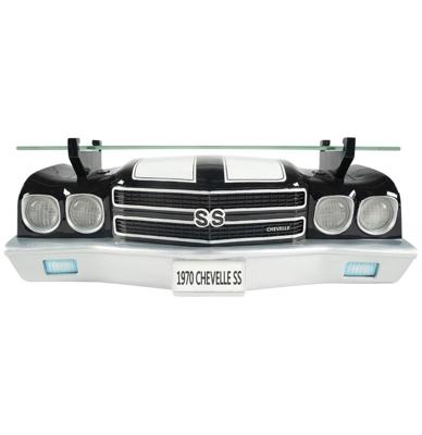 1970 Chevrolet Chevelle SS Autoneus Als Muurplank Zwart/Wit