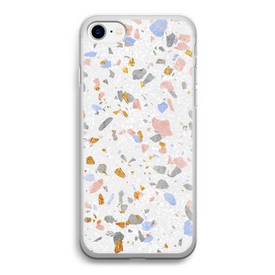 Terrazzo N°8: iPhone SE 2020 Transparant Hoesje