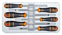 Bahco fit schroevendraaierset met rubber greep, gleuf-, pozidriv - 6-delig - b219.016