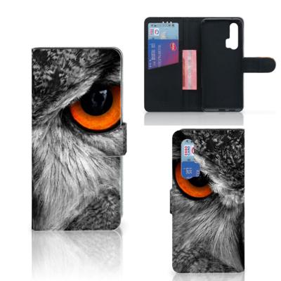 Honor 20 Pro | Telefoonhoesje | Met pasjeshouder | Uil