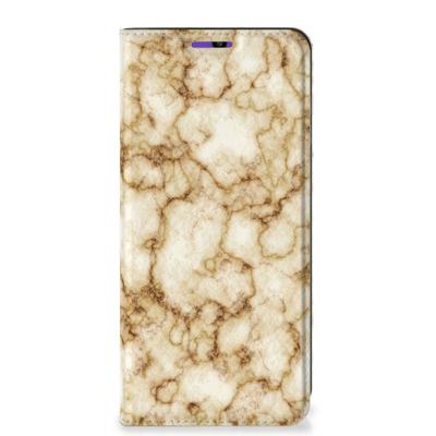 Samsung Galaxy A22 4G | M22 | Standcase | Marmer Goud Samsung Galaxy A22 4G | M22 | Standcase | Marmer Goud