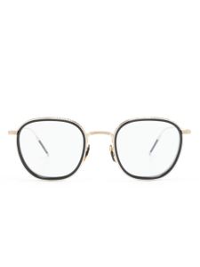 Oliver Peoples lunettes de soleil TK-9 à monture carrée - Or