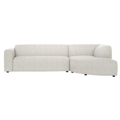 Leen Bakker - Hoekbank Astoria Rechts - Morbi - Stof - Beige - 189x283x72 Cm