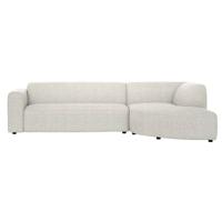 Leen Bakker - Hoekbank Astoria Rechts - Morbi - Stof - Beige - 189x283x72 Cm