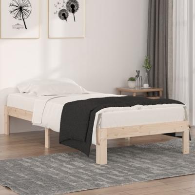 Bedframe massief hout 90x190 cm