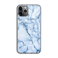 Blauw marmer: iPhone 11 Pro Max Transparant Hoesje