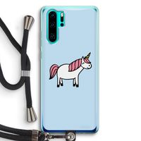 Eenhoorn: Huawei P30 Pro Transparant Hoesje met koord