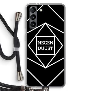 Negenduust geometrisch: Samsung Galaxy S21 Transparant Hoesje met koord