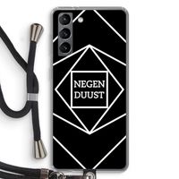 Negenduust geometrisch: Samsung Galaxy S21 Transparant Hoesje met koord