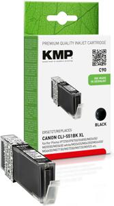 KMP Inktcartridge vervangt Canon CLI-551BK XL Compatibel Foto zwart C90 1520,0001