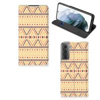 Samsung Galaxy S21 FE | Hoesje met Magneet | Aztec Yellow
