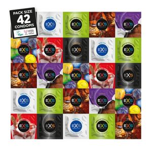 EXS Variety Pack 1 - Assortimentsverpakking Met 42 Condooms In 7 Varianten