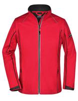 James & Nicholson JN1121 Ladies´ Zip-Off Softshell Jacket - /Red/Black - XL