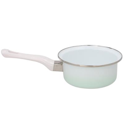 Gerimport Steelpan / sauspan - alle warmtebronnen - wit - D16 cm - emaille