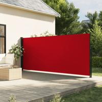 Windscherm uittrekbaar 160x500 cm rood - thumbnail