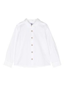 Petit Bateau chemise en coton à logo brodé - Blanc