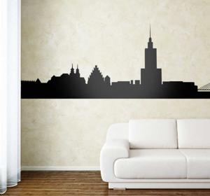 Sticker Skyline Warschau