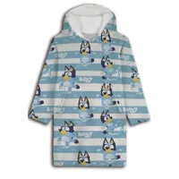 Bluey hoodie poncho strepen 7 - 14 jaar polyester