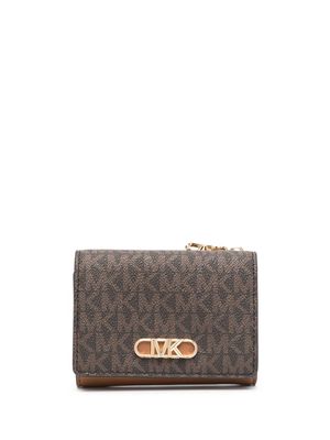Michael Michael Kors portefeuille à patch logo - Marron
