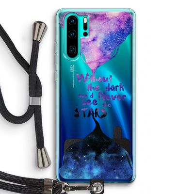 Stars quote: Huawei P30 Pro Transparant Hoesje met koord