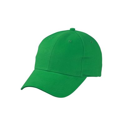 Baseball cap 6-panel grasgroen voor volwassenen