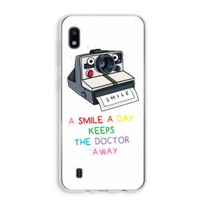 Smile: Samsung Galaxy A10 Transparant Hoesje