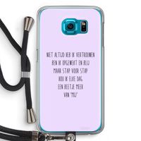 Zelfvertrouwen: Samsung Galaxy S6 Transparant Hoesje met koord