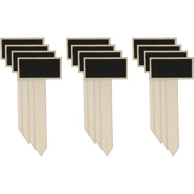 Cepewa Plantenstekers - 12x stuks - plantenlabels krijtbordjes - 21 cm
