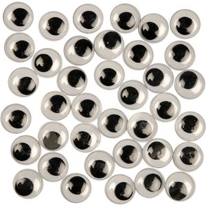 1000x Wiebel oogjes/google eyes 12 mm