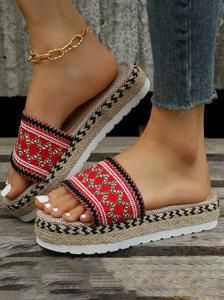 Pu Plain Summer Slide Sandals