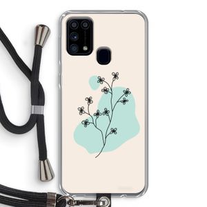 Love your petals: Samsung Galaxy M31 Transparant Hoesje met koord