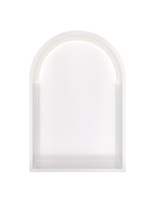 Hotbath &MORE Inbouwnis Toogmodel 30x45x10cm met LED IP44 Mat Wit