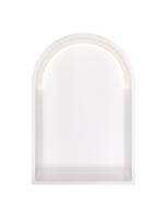 Hotbath &MORE Inbouwnis Toogmodel 30x45x10cm met LED IP44 Mat Wit