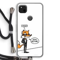 GSM secure: Pixel 4a Transparant Hoesje met koord