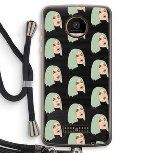 King Kylie: Motorola Moto Z Force Transparant Hoesje met koord