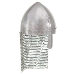 VidaXL Ridderhelm replica larp staal zilverkleurig
